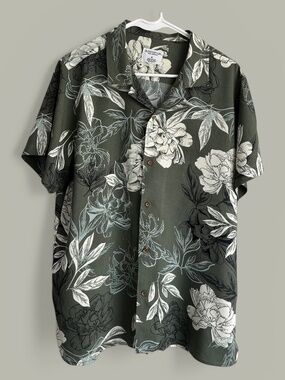 Distortion MENS Tropical Vacation Button Up Shirt Size M